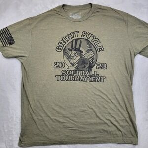 Grunt Style T Shirt Men XXXL Patriot Military Tactical Vet Softball Baseball 474